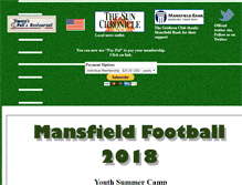 Tablet Screenshot of mansfieldfootball.org